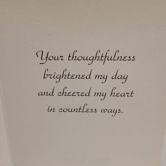 Vintage Walter Drake | Pink Flowers Thank You Card - Picture 2 of 5